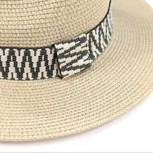 Load image into Gallery viewer, Sage-Cream Panama Foldable Hat (57cm) - Natural
