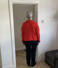 Load image into Gallery viewer, Rebecca Multi Coloured Button Cardigan - Red | One Size (UK 12-18)
