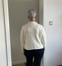 Load image into Gallery viewer, Product Title: Rebecca Multi Coloured Button Cardigan - Cream | One Size (UK 12-18)
