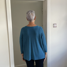 Load image into Gallery viewer, Amy Big Round Neck Jumper - Teal | One Size (UK 14-20)
