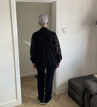 Load image into Gallery viewer, Melissa Lace Arm Cardigan - Black | One Size (UK 14-22)
