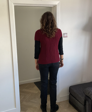 Load image into Gallery viewer, Donna Burgundy 3 button waistcoat a174
