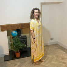 Load image into Gallery viewer, Yellow animal design floaty dress with pockets (A172)
