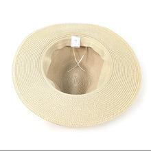 Load image into Gallery viewer, Sage-Cream Panama Foldable Hat (57cm) - Natural
