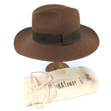 Load image into Gallery viewer, Chocolate Brown Panama Folding Hat
