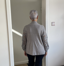 Load image into Gallery viewer, Melissa Lace Arm Cardigan - Grey | One Size (UK 14-22)
