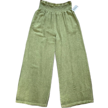 Load image into Gallery viewer, Linda Classic Lime green Shirred Waistband Palazzo Trousers with Pockets | UK 10–16
