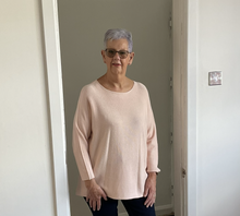 Load image into Gallery viewer, Amy Big Round Neck Jumper - Baby Pink | One Size (UK 14-20)
