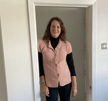 Load image into Gallery viewer, Donna Pink 3 button waistcoat a174
