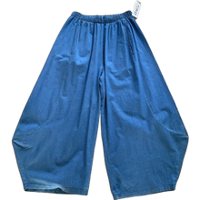 Load image into Gallery viewer, Susan Dark Denim Ballon Baggy Trousers | Elastic Waist UK 13–18
