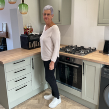 Load image into Gallery viewer, Super Soft Beige Italian Plain Jumper – One Size (12–16) A176
