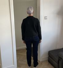 Load image into Gallery viewer, Rebecca Multi Coloured Button Cardigan - Black | One Size (UK 12-18)
