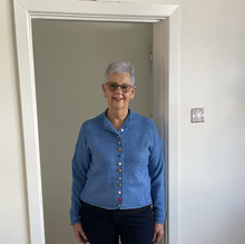 Load image into Gallery viewer, Rebecca Multi Coloured Button Cardigan - Blue | One Size (UK 12-18)
