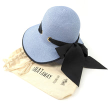 Load image into Gallery viewer, Elegant Denim Blue Open-Back Sun Hat for Women (57cm)
