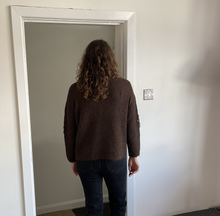 Load image into Gallery viewer, Sandra Embossed Flower Fluffy Jumper - Brown | One Size (UK 14-22)
