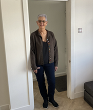 Load image into Gallery viewer, Rebecca Multi Coloured Button Cardigan - Brown | One Size (UK 12-18)
