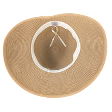 Load image into Gallery viewer, Watercolour Brights Open Back Hat - Natural (57cm)
