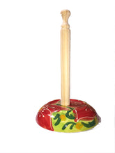 Load image into Gallery viewer, Ceramic poinsettia flower design Kitchen roll holder (13)
