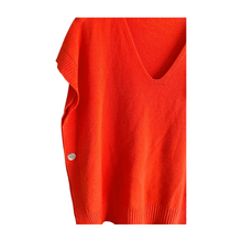 Load image into Gallery viewer, Bright Orange Super Soft Tank Top – One Size (Fits UK 12–20) | Sleeveless Stretch Vest | Lightweight Everyday Basic | Pamper Yourself Now A183
