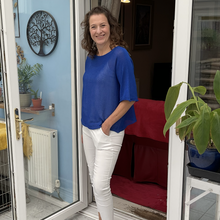 Load image into Gallery viewer, Plain Soft Knit Layering Top - Royal Blue | One Size (UK 12-20)
