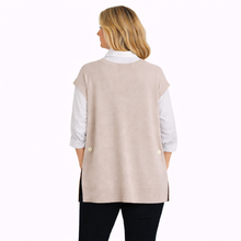 Load image into Gallery viewer, Beige Super Soft Tank Top – One Size (Fits UK 12–20) | Sleeveless Stretch Vest | Lightweight Everyday Basic | Pamper Yourself Now A183
