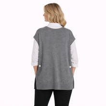 Load image into Gallery viewer, Grey Super Soft Tank Top – One Size (Fits UK 12–20) | Sleeveless Stretch Vest | Lightweight Everyday Basic | Pamper Yourself Now A183
