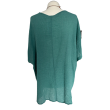 Load image into Gallery viewer, Sage green Plain Crinkle cotton top for women. (A147)
