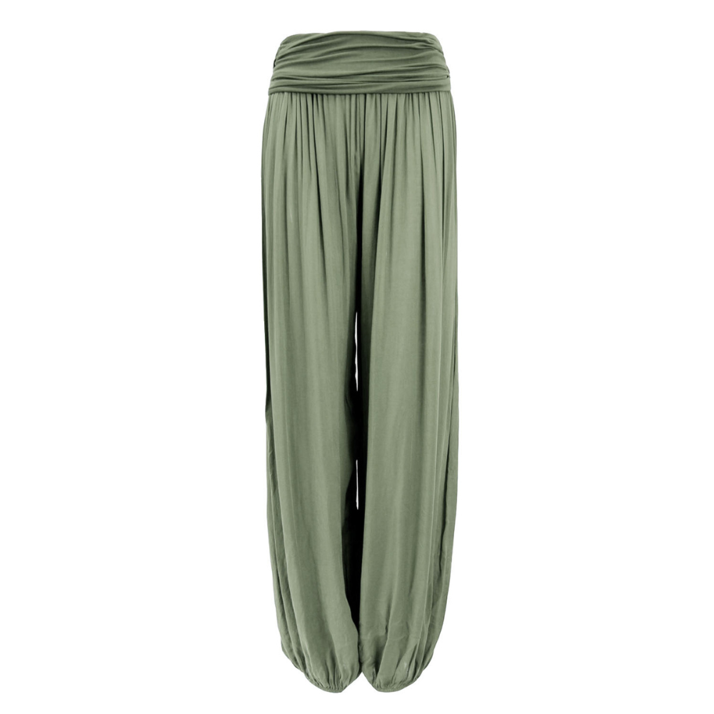 Green 2024 harem trousers