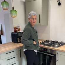 Load image into Gallery viewer, Khaki Green Plain Colour Padded Jacket – Waist Length | One Size (UK 10–14) | Lightweight Warm Outerwear | Pamper Yourself -A179
