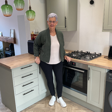 Load image into Gallery viewer, Khaki Green Plain Colour Padded Jacket – Waist Length | One Size (UK 10–14) | Lightweight Warm Outerwear | Pamper Yourself -A179
