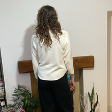Load image into Gallery viewer, Super Soft Round neck Cream Italian Plain Jumper – One Size (12–16) A185
