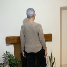 Load image into Gallery viewer, Super Soft Round neck Mocha Italian Plain Jumper – One Size (12–16) A185

