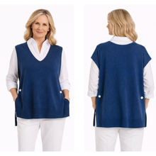Load image into Gallery viewer, Royal Blue Super Soft Tank Top – One Size (Fits UK 12–20) | Sleeveless Stretch Vest | Lightweight Everyday Basic | Pamper Yourself Now A183

