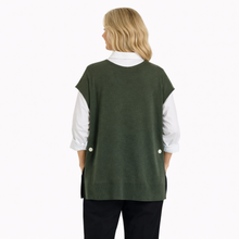Load image into Gallery viewer, Khaki green Super Soft Tank Top – One Size (Fits UK 12–20) | Sleeveless Stretch Vest | Lightweight Everyday Basic | Pamper Yourself Now A183
