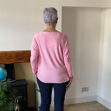 Load image into Gallery viewer, Pink Heart balloon soft knit top for women. (A156)
