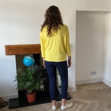 Load image into Gallery viewer, Yellow Heart balloon soft knit top for women. (A156)
