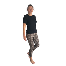 Load image into Gallery viewer, Ladies Brown Animal print Magic Pants/trousers
