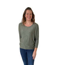 Load image into Gallery viewer, Ladies Plain Khaki green round neck Jumper (A170)
