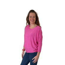 Load image into Gallery viewer, Ladies Plain Fuchsia Pink round neck Jumper (A170)
