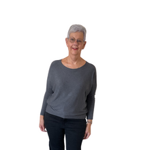 Load image into Gallery viewer, Ladies Plain Dark grey round neck Jumper (A170)
