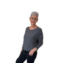 Load image into Gallery viewer, Ladies Plain Dark grey round neck Jumper (A170)
