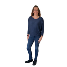 Load image into Gallery viewer, Ladies Plain Navy Blue round neck Jumper (A170)
