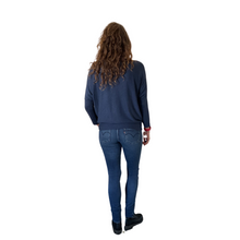 Load image into Gallery viewer, Ladies Plain Navy Blue round neck Jumper (A170)
