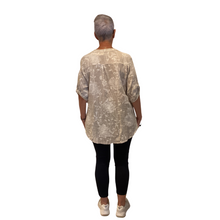 Load image into Gallery viewer, Ladies Beige dandelion print shirt (A127)
