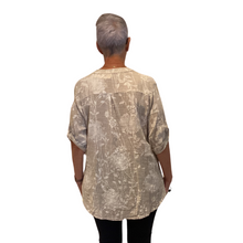 Load image into Gallery viewer, Ladies Beige dandelion print shirt (A127)
