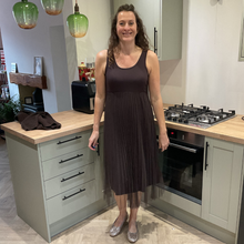 Load image into Gallery viewer, Chocolate Brown Two Piece Dress &amp; Jumper Set – One Size (UK 12–18) | Knit Jumper &amp; Sleeveless Dress | Wear Together or Separately | Pamper Yourself Now A180
