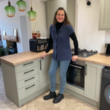 Load image into Gallery viewer, Denim Blue 3 button waistcoat a174
