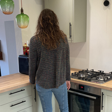 Load image into Gallery viewer, Grey Fleck tops/jumper with one pocket. (A171)
