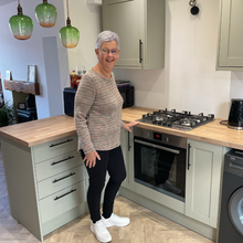 Load image into Gallery viewer, Beige Fleck tops/jumper with one pocket. (A171)
