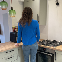 Load image into Gallery viewer, Super Soft Royal Blue Italian Plain Jumper – One Size (12–16)  A176
